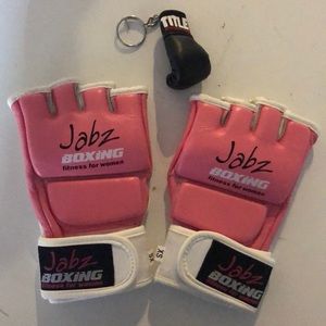 Female Boxing Gloves with Keychain
